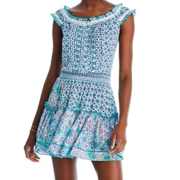 Poupette St. Barth Alba Floral Print Mini Dress - Picture 1 of 7